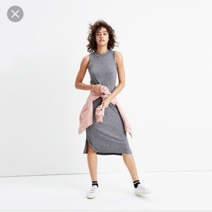 Madewell Mock Neck Midi Dress